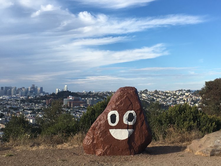 750x563 Poop Emoji Is Looming Over San Francisco - Poop Emoji Painting