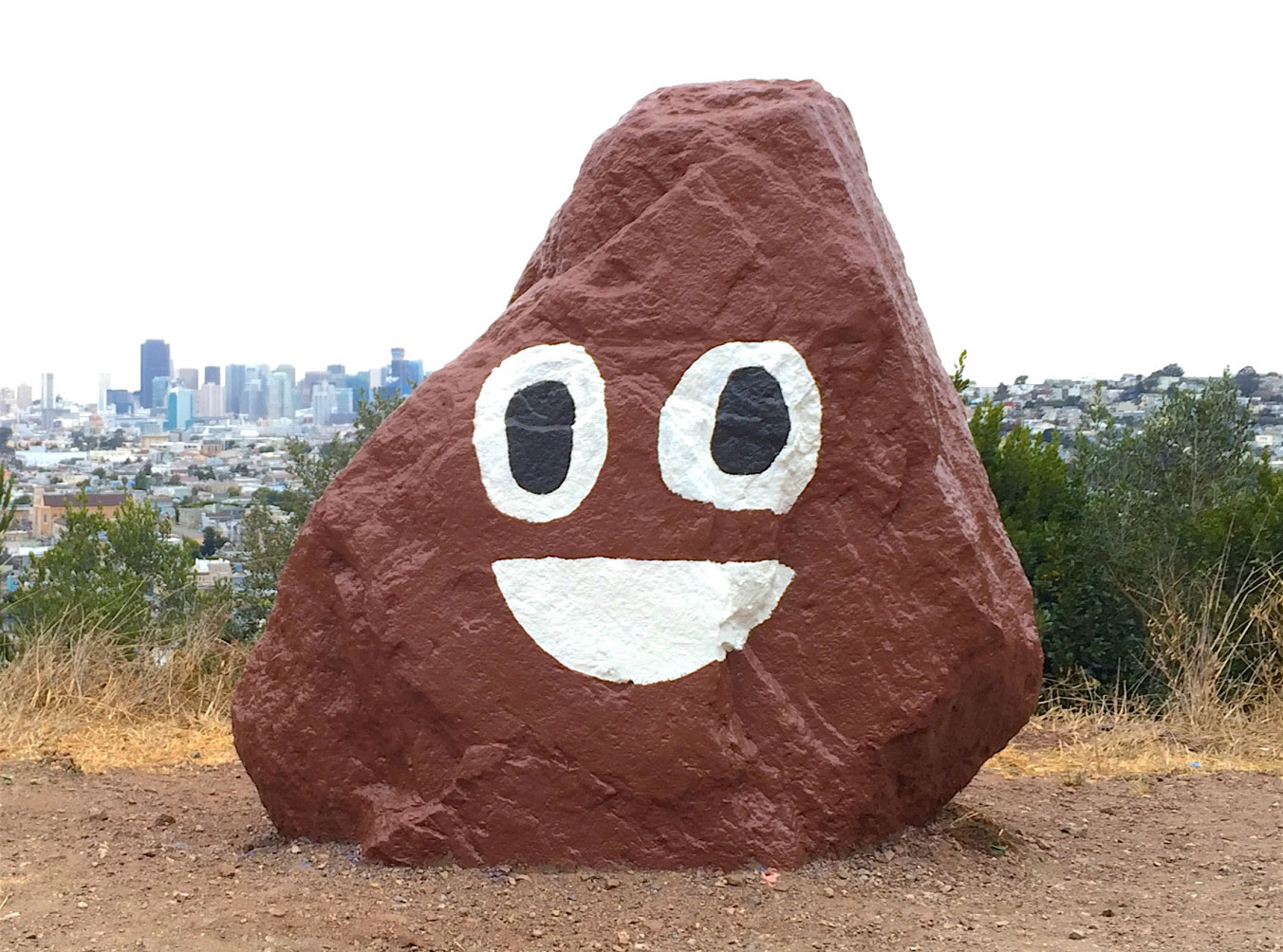 1352x1004 Who's On First Boundary Issues - Poop Emoji Painting