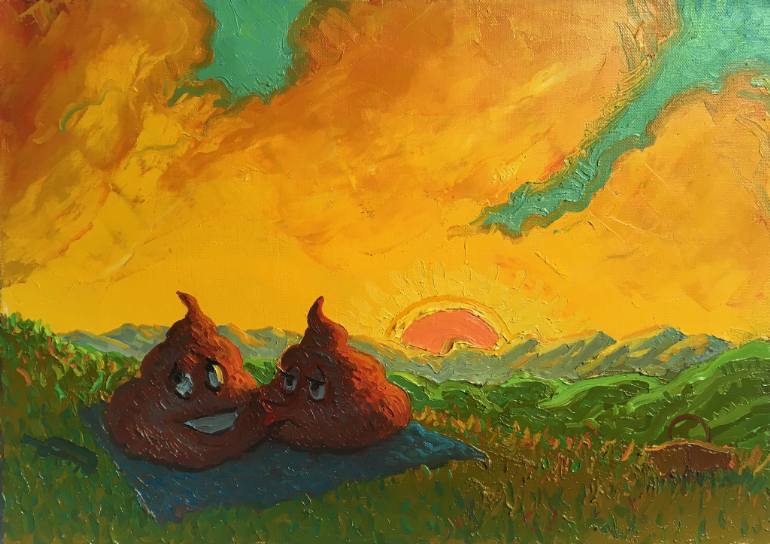 770x544 Saatchi Art Poop Picnic - Poop Painting