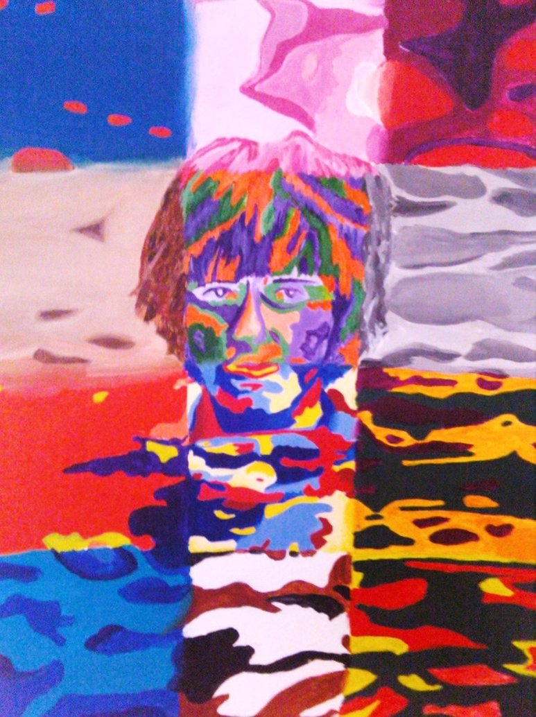 773x1034 George Harrison - Pop Art Acrylic Painting