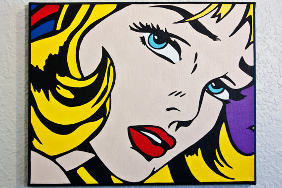 570x380 Pop Art Acrylic Painting Hand Painted Pop Art 3 8x10 Acrylic - Pop Art Acrylic Painting