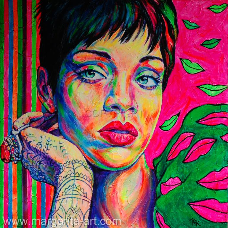 770x770 Saatchi Art Original Painting Star Pop Art Portrait Painting By - Pop Art Acrylic Painting