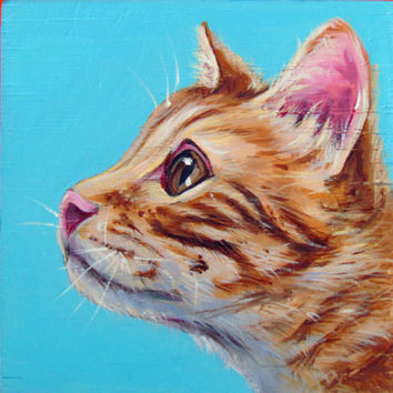 354x354 Shop Custom Pop Art Portraits On Wanelo - Pop Art Cat Painting