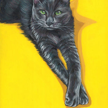 354x354 Shop Pop Art Pet Portraits On Wanelo - Pop Art Cat Painting