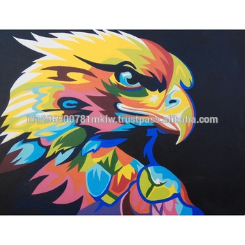 350x350 Modern Wall Art Home Decoration Handmade Original Eagle Pop Art - Pop Art Oil Painting