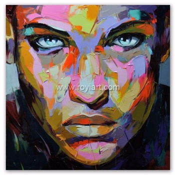 350x350 Wholesale Handmade Modern Abstract Pop Art Portrait Oil Painting - Pop Art Oil Painting