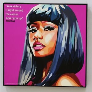 300x300 Nicki Minaj Canvas Quotes Wall Decals Photo Painting Framed Pop - Pop Art Painting