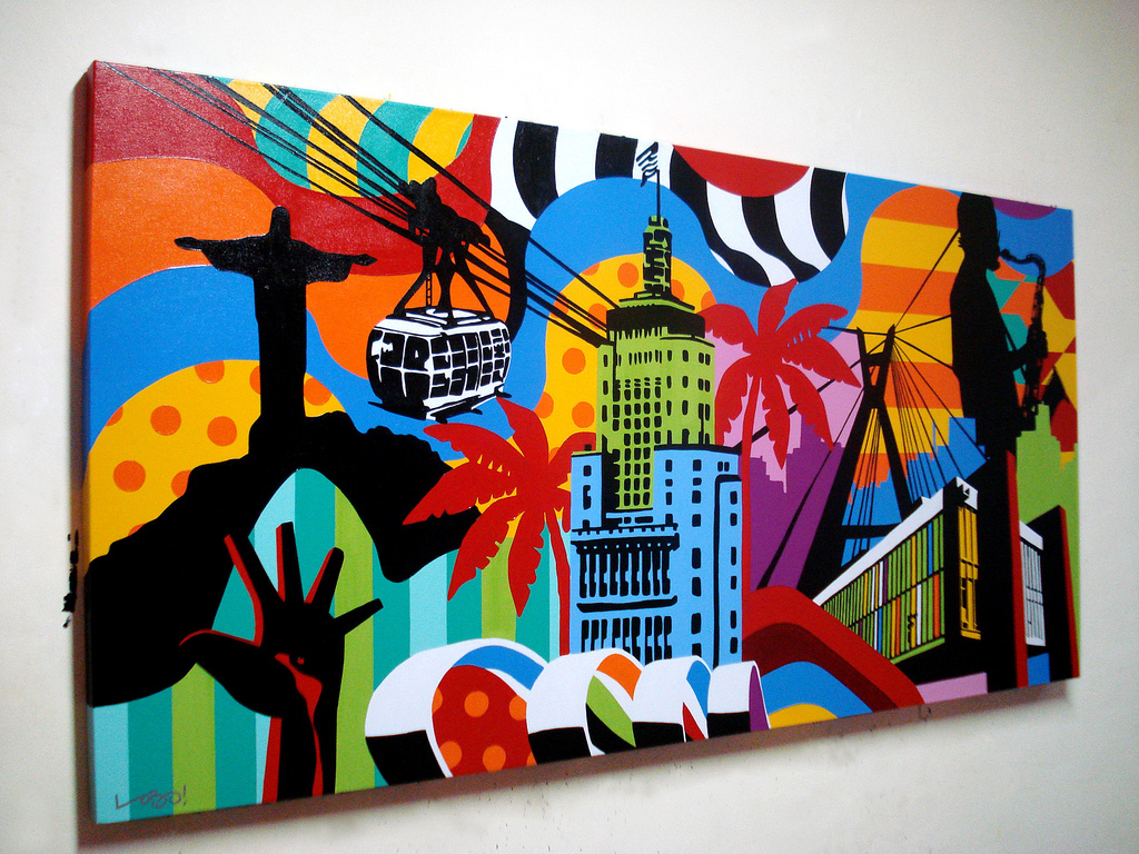 1024x768 Pop Art Original Painting Like - Pop Art Painting