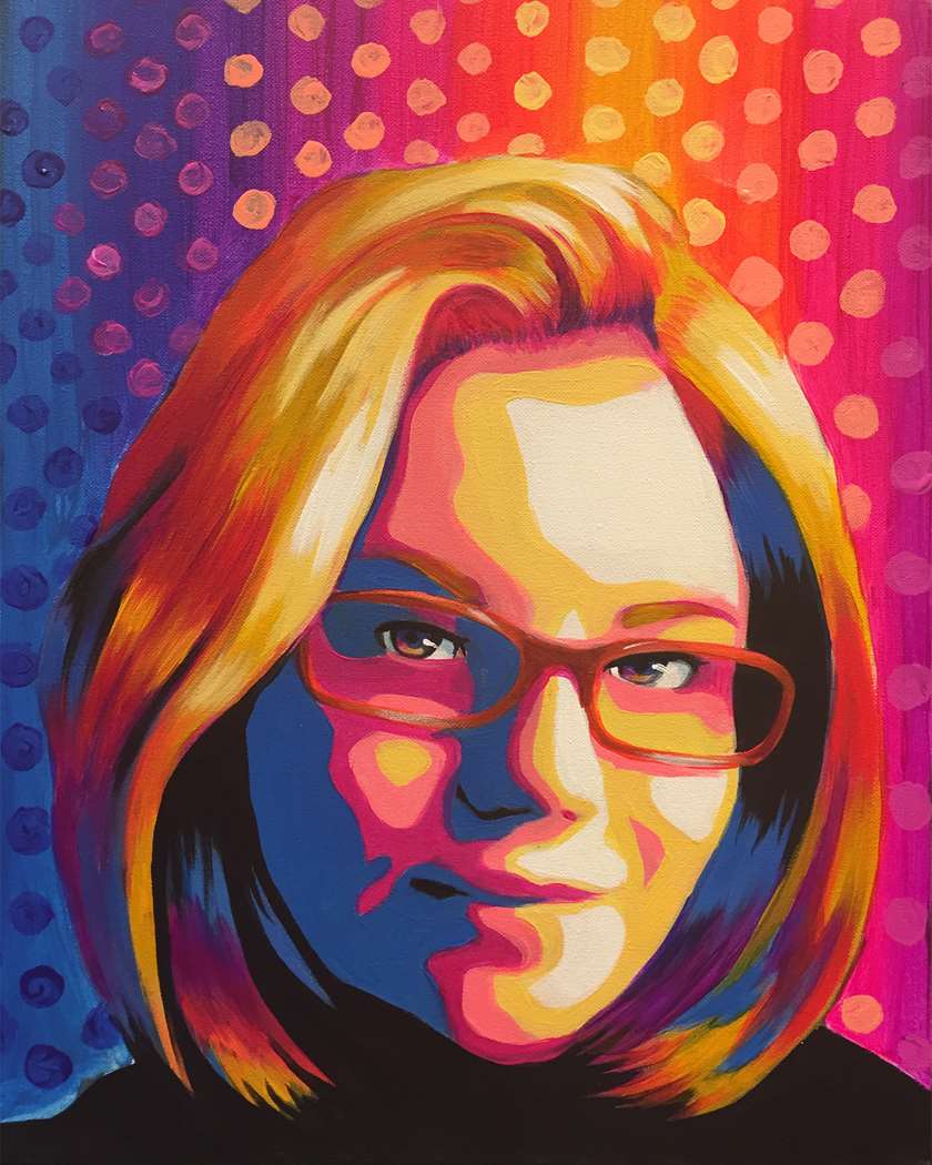 840x1050 Pop Art Selfie - Pop Art Painting