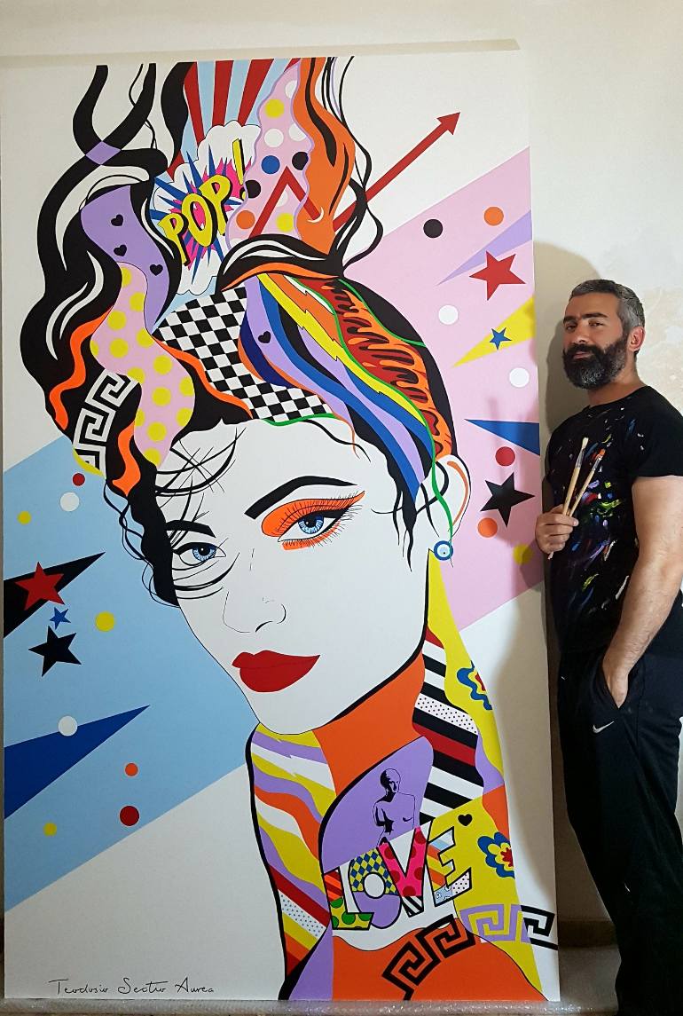 770x1145 Saatchi Art Kylie Jenner Pop Art Painting By Teodosio Sectio Aurea - Pop Art Painting