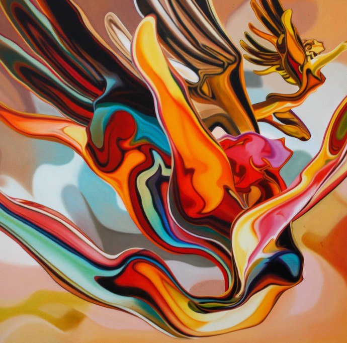 690x682 Soaring Spirit By Artist Sudhir Bhagat Pop Art, Painting - Pop Art Painting