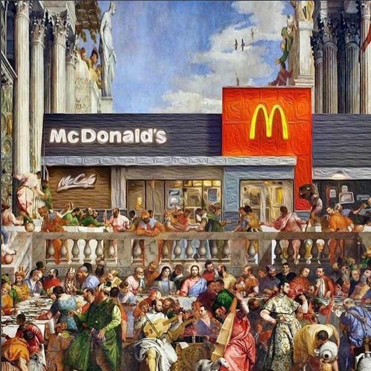 750x750 Funny Art History And Pop Culture Composites By Dan Cretu - Pop Culture Painting