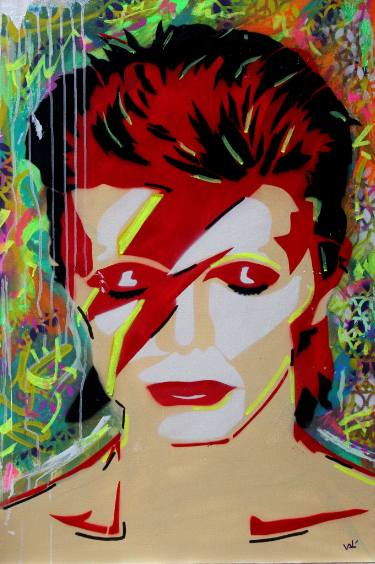 375x564 Original Art Deco Pop Culturecelebrity Marker Paintings For Sale - Pop Culture Painting