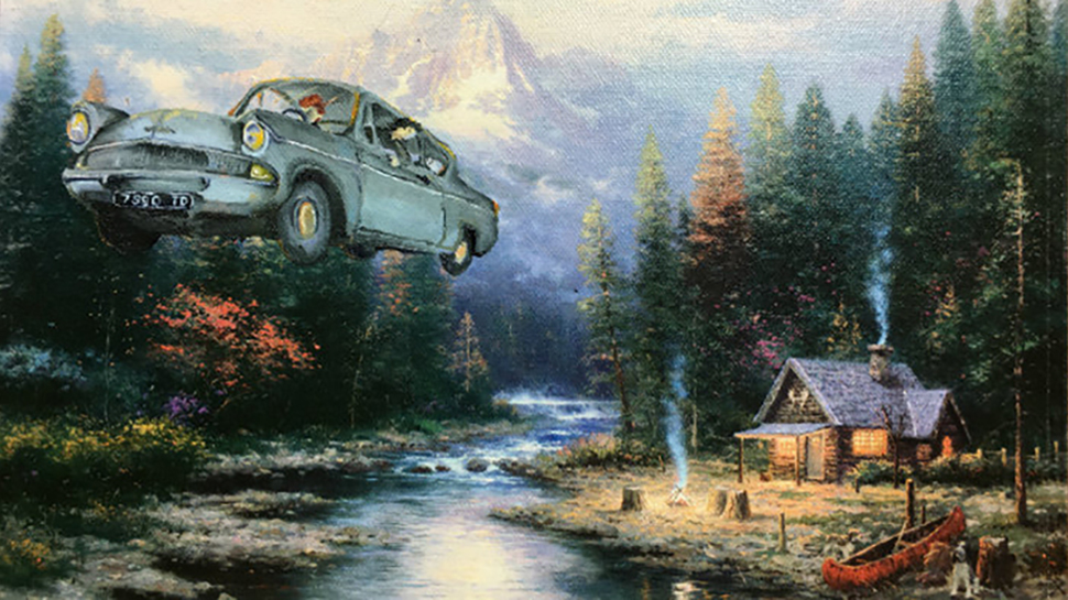 970x545 Thrift Store Art Enhanced With Pop Culture Characters Nerdist - Pop Culture Painting