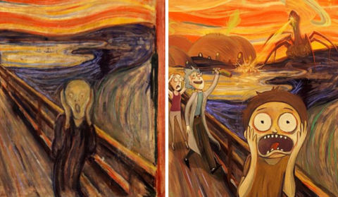 480x279 Artist Gives Classic Paintings An Adorable Pop Culture Makeover - Pop Culture Painting