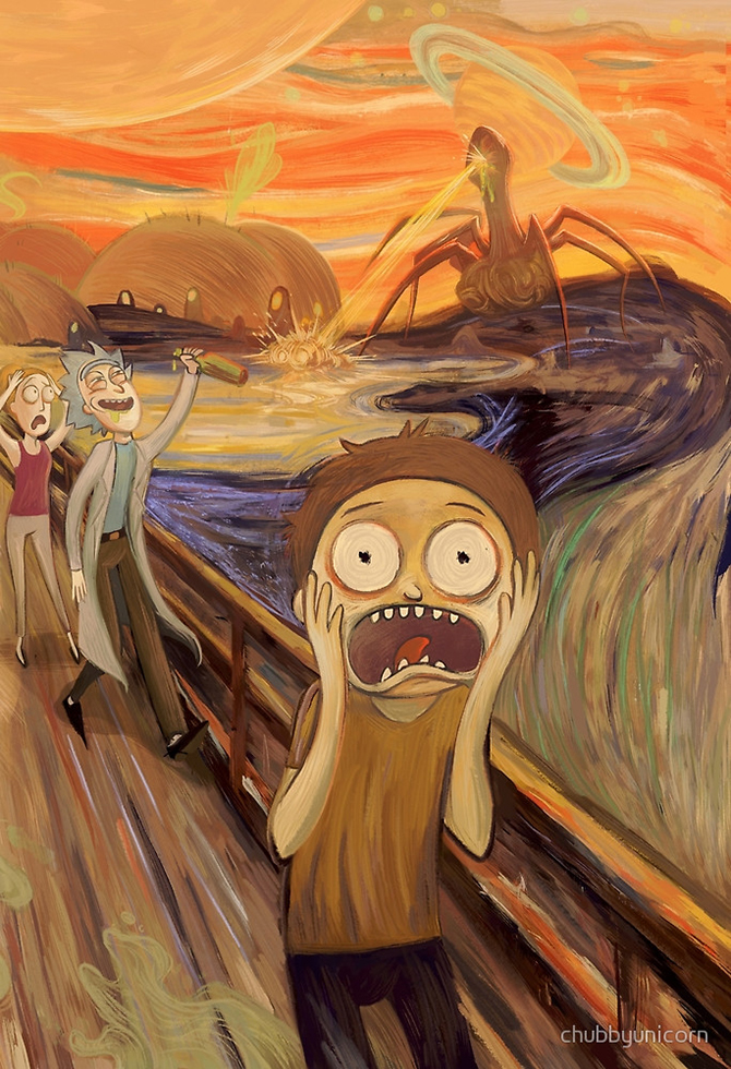 670x980 Artist Reimagines Classical Paintings With Pop Culture Characters - Pop Culture Painting