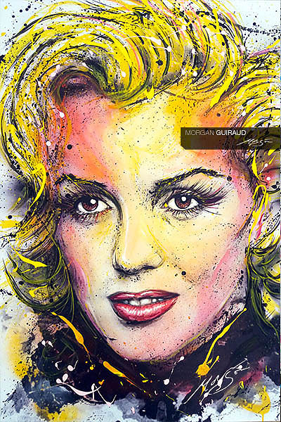 400x600 Marilyn Monroe Neo Pop Art Painting Mixed Media - Pop Painting