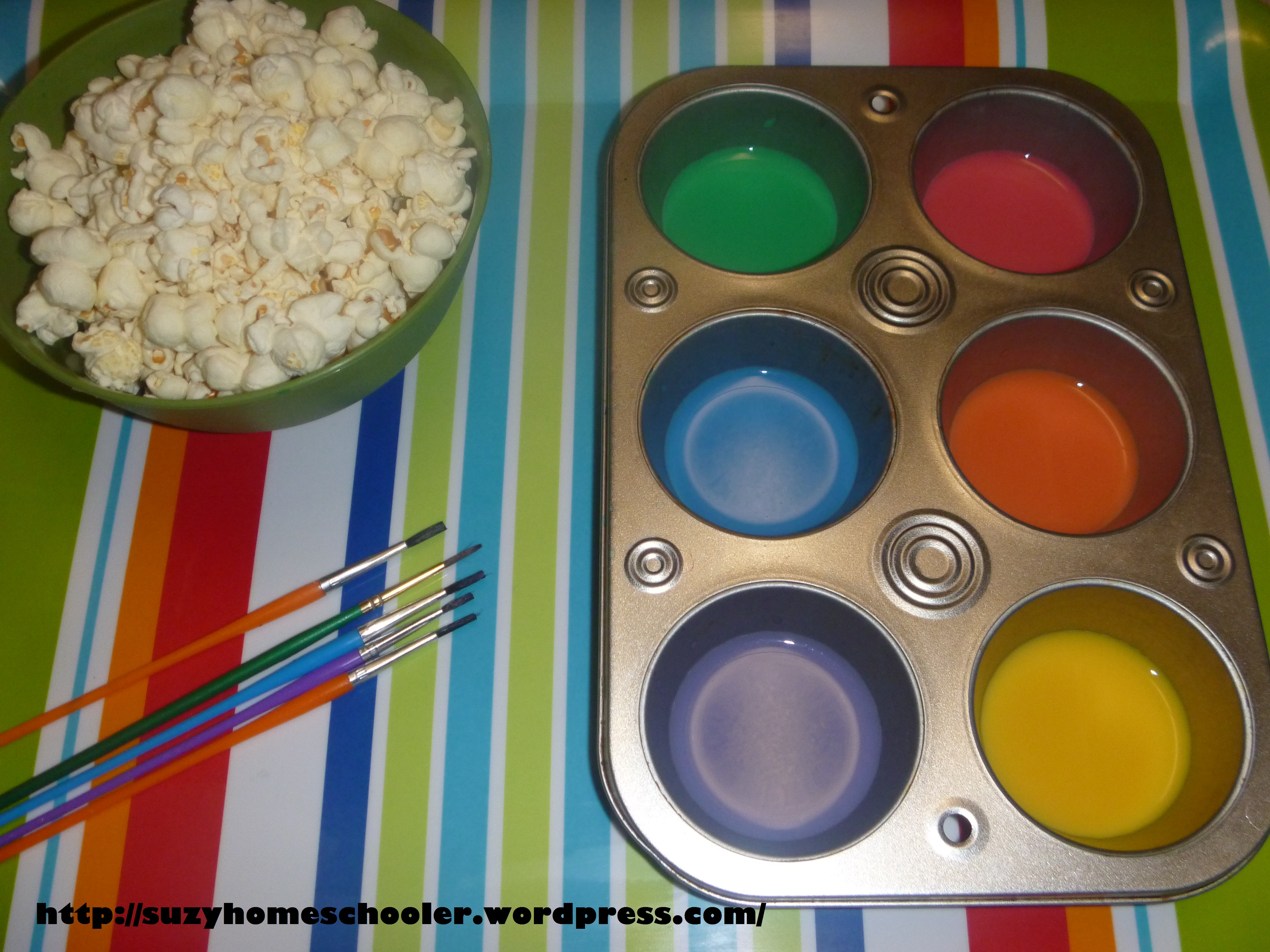 4320x3240 Painting Popcorn With Edible Paint (Aka Milk And Food Coloring - Popcorn Painting