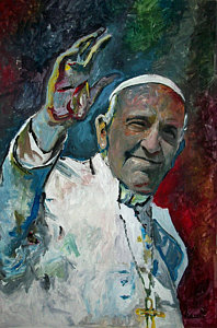 198x300 Papa Francisco - Pope Francis Painting