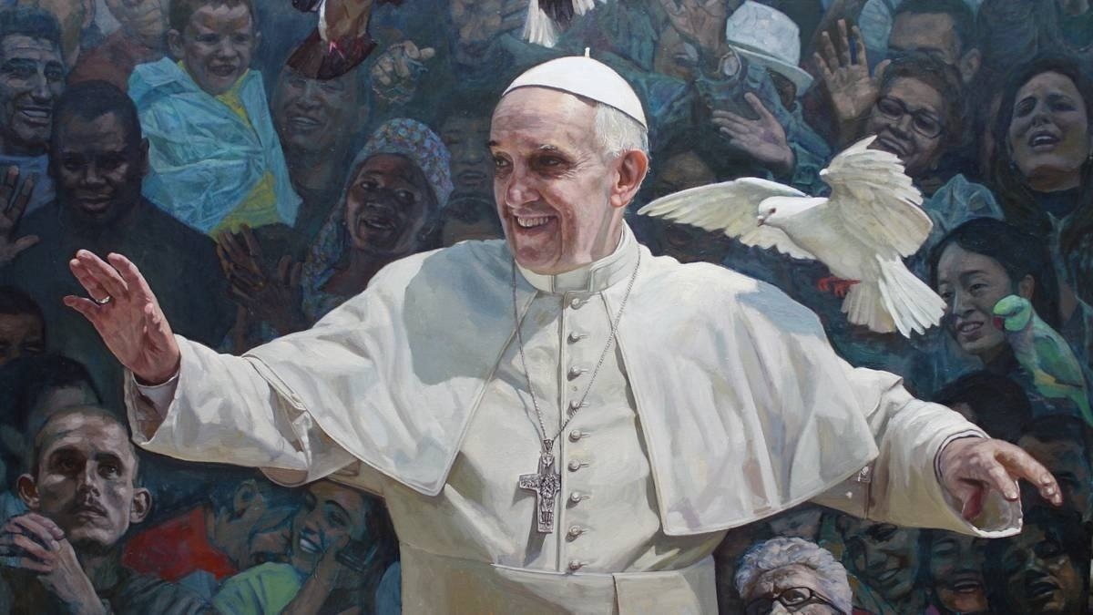 1200x675 Papal Portrait Liturgy Guy - Pope Francis Painting