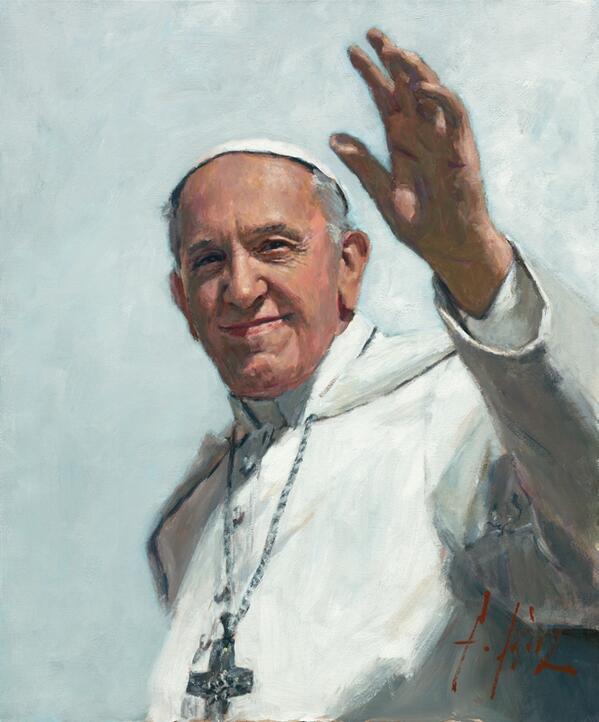 Pope Francis Painting At PaintingValley.com | Explore Collection Of ...