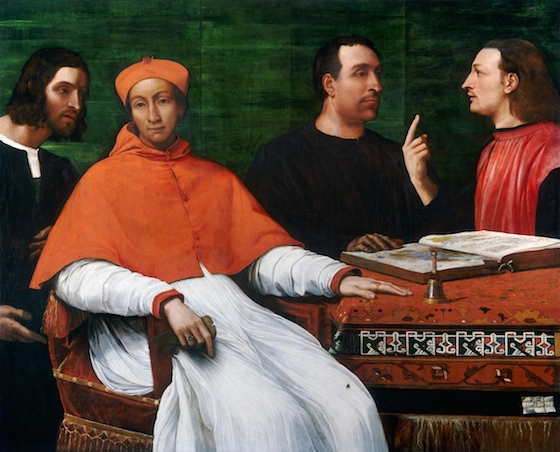 560x452 Raphael, Pope Leo X (Article) Raphael Khan Academy - Pope Leo X Painting
