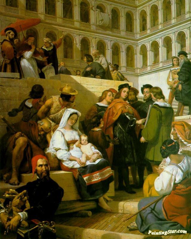 640x800 Raphael And Pope Leo X Artwork By Horace Vernet Oil Painting Amp Art - Pope Leo X Painting