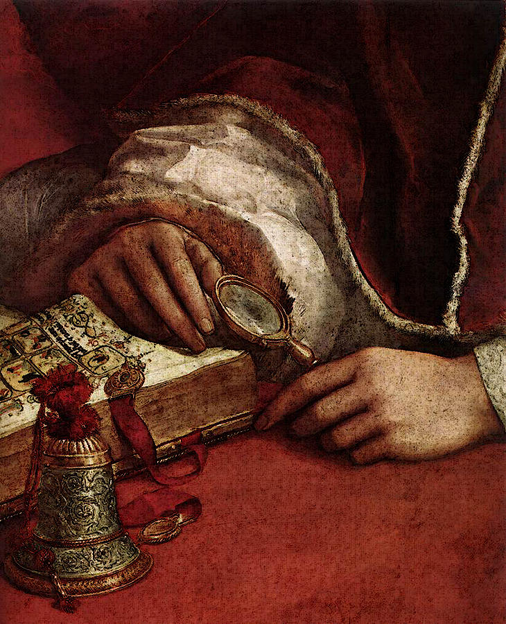 730x900 Raphael Pope Leo X With Cardinals Giulio De Medici And Luigi De - Pope Leo X Painting