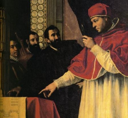 449x413 Truth Hertz Pope Leo X The Medici Jew Ii (11 13 15) - Pope Leo X Painting