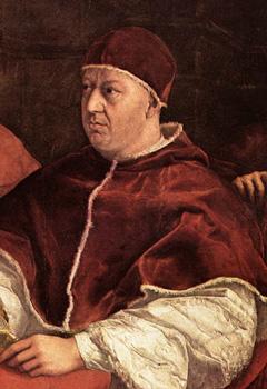 240x350 Leo X And His Background - Pope Leo X Painting