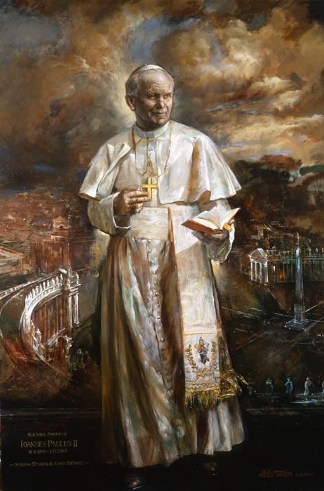 462x700 Saint Pope John Paul Ii - Pope Painting