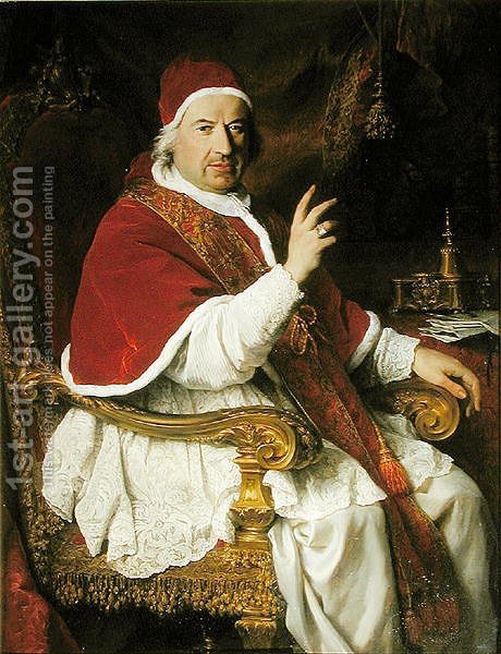 460x600 Pope Benedict Xiv 1675 1758 C.1745 Pierre Subleyras Reproduction - Pope Painting