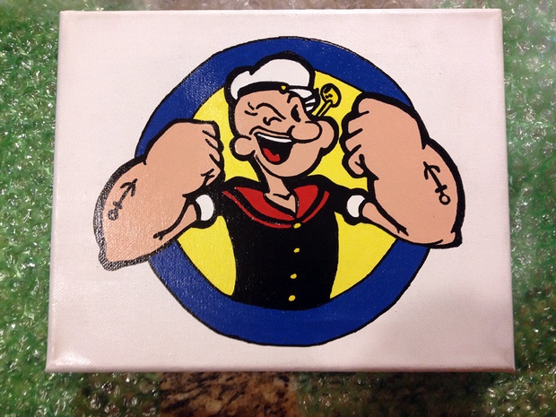620x465 I'M Popeye The Sailor Man, Toot Toot! - Popeye Painting