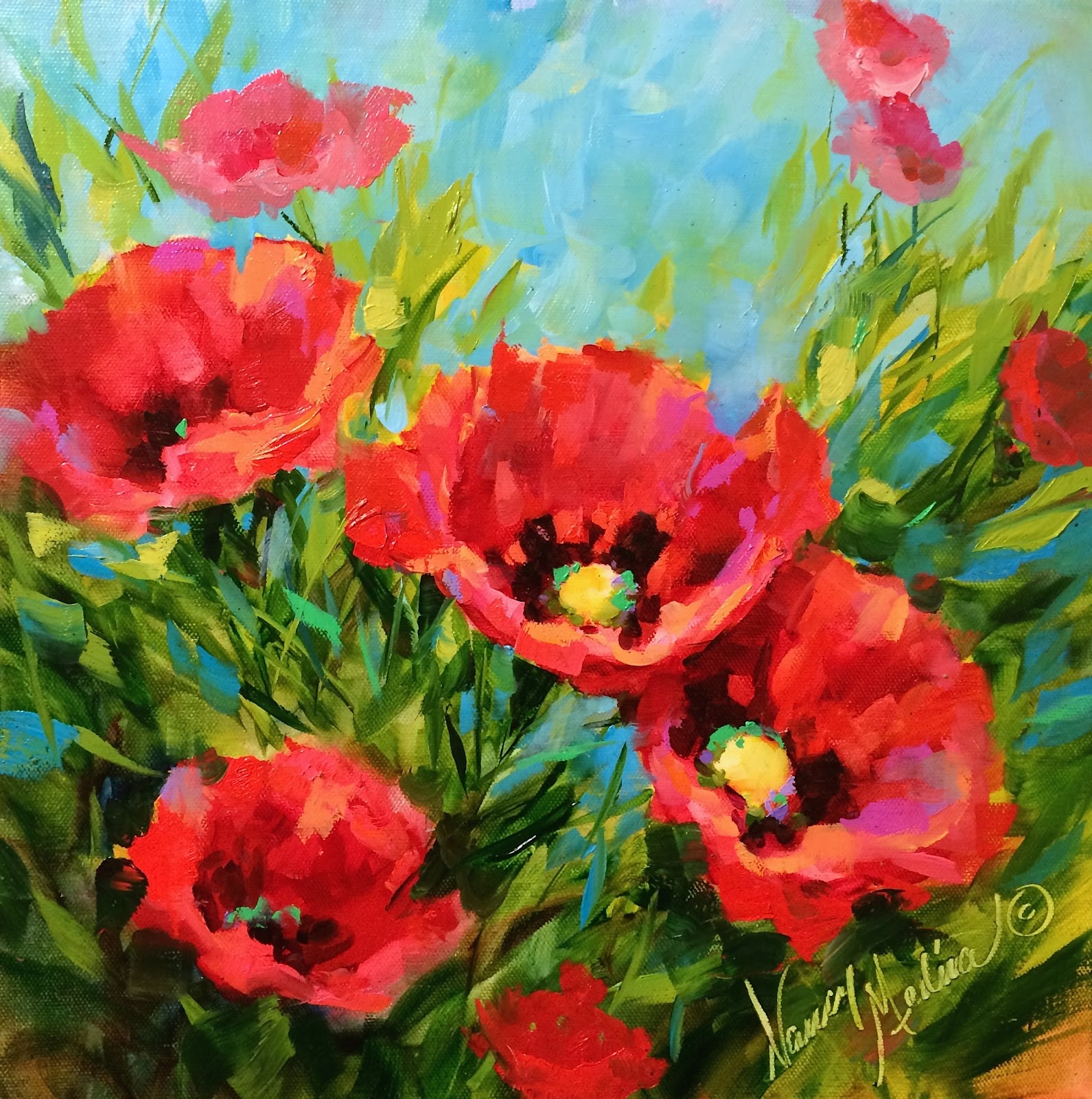 Poppy Flower Painting at PaintingValley.com | Explore collection of ...