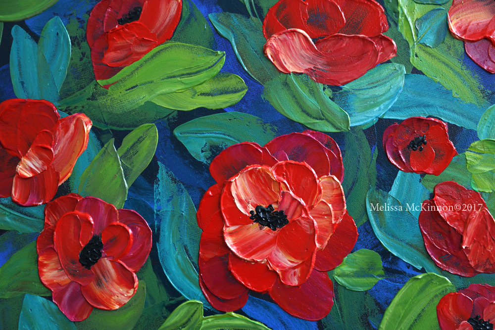1000x667 Beautiful Red Poppy Flower Painting And Floral Art By Contemporary - Poppy Flower Painting