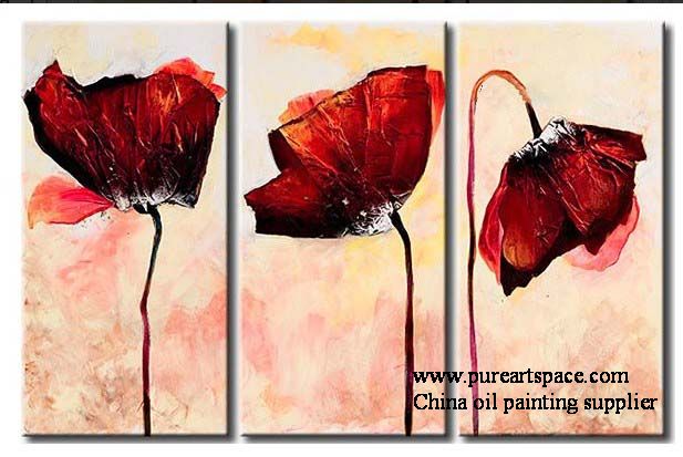 617x413 China Oil Painting Manufacturer Wholesale All Kinds Top Quality - Poppy Oil Painting