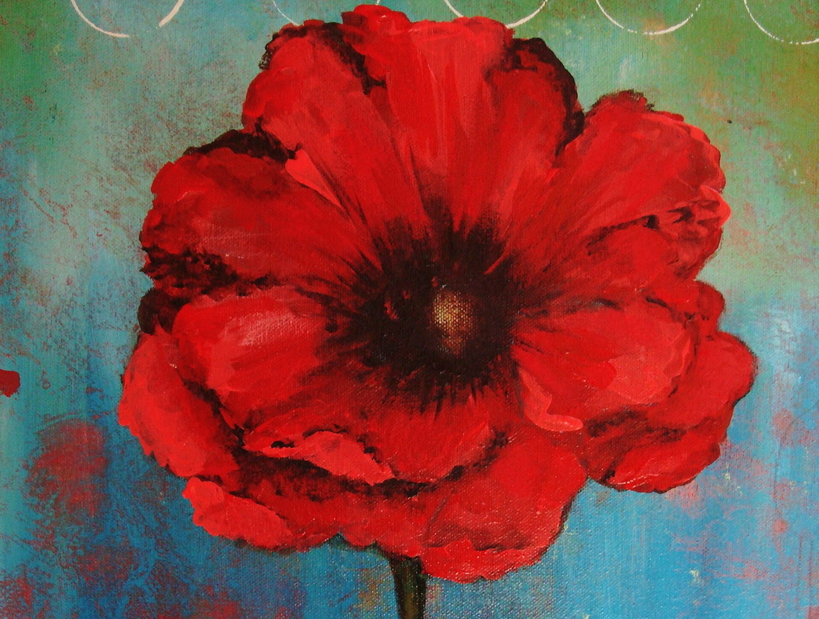 1600x1210 My Art Journal Poppy And Somerset Love - Poppy Painting