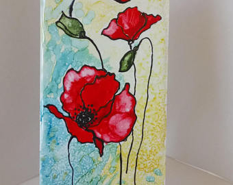 340x270 Poppy Painting Etsy - Poppy Painting