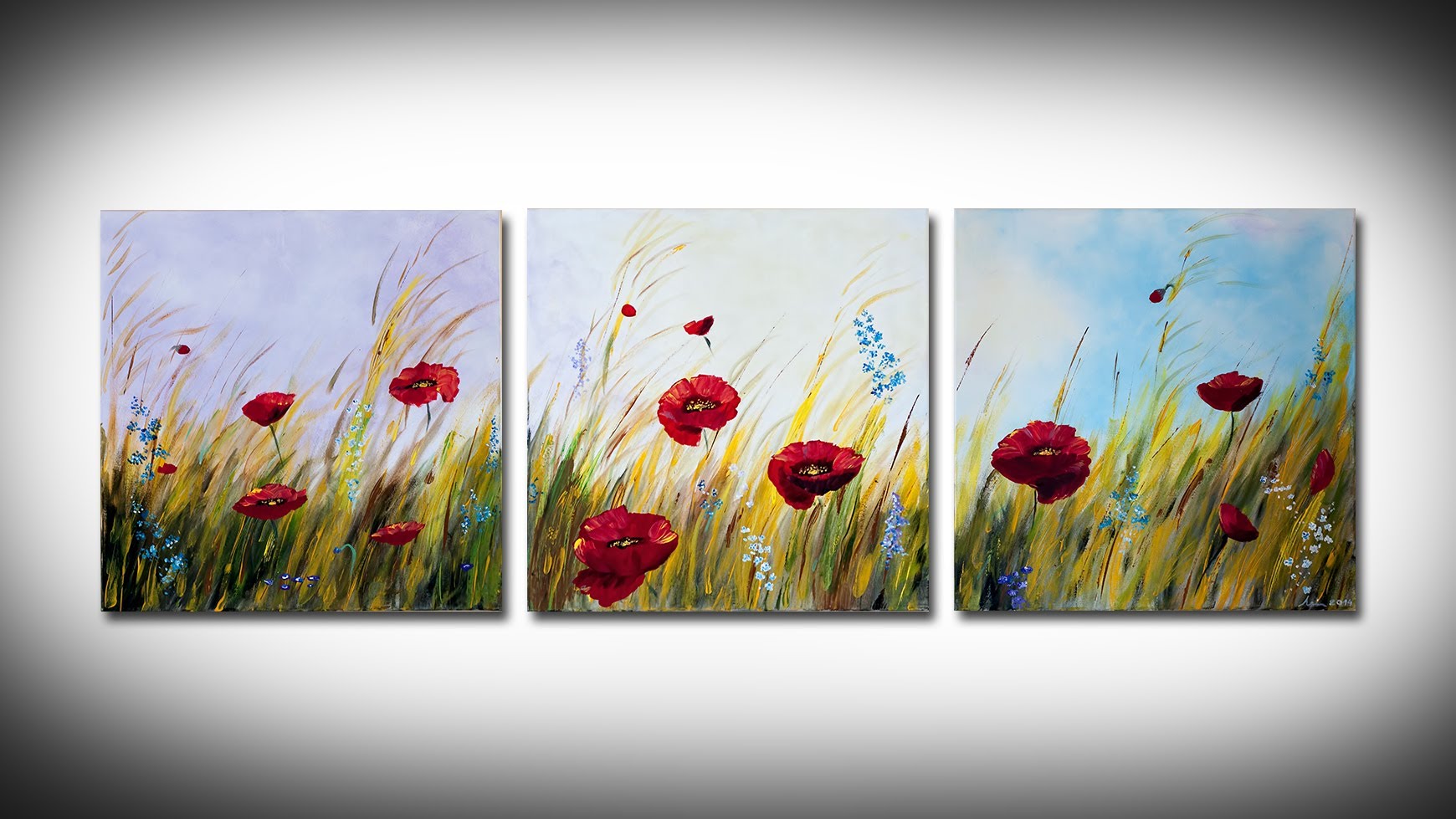 1740x979 Simple Poppies Painting - Poppy Painting