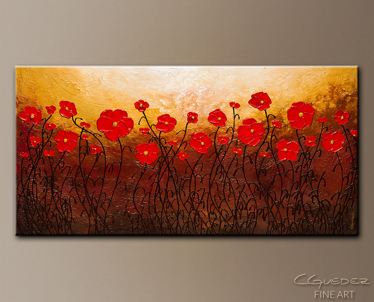 743x600 Poppy Meadow - Poppy Painting Images