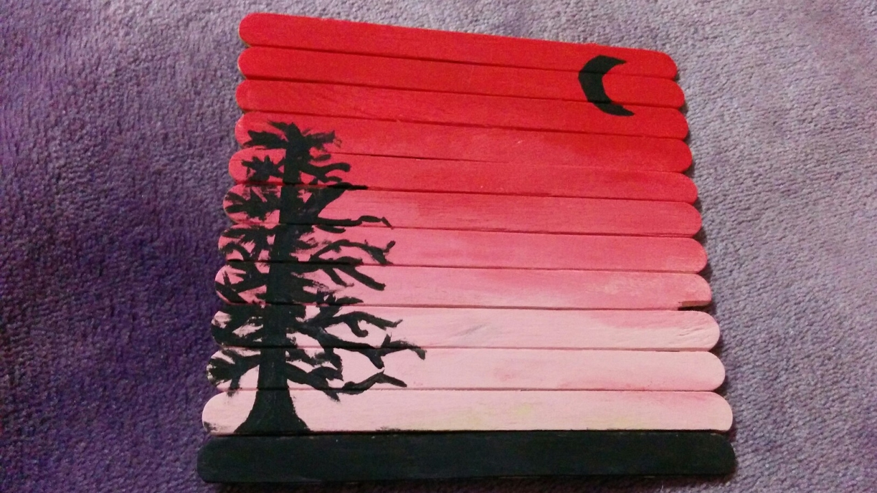 1280x720 Popsicle Stick Painting Diy - Popsicle Painting