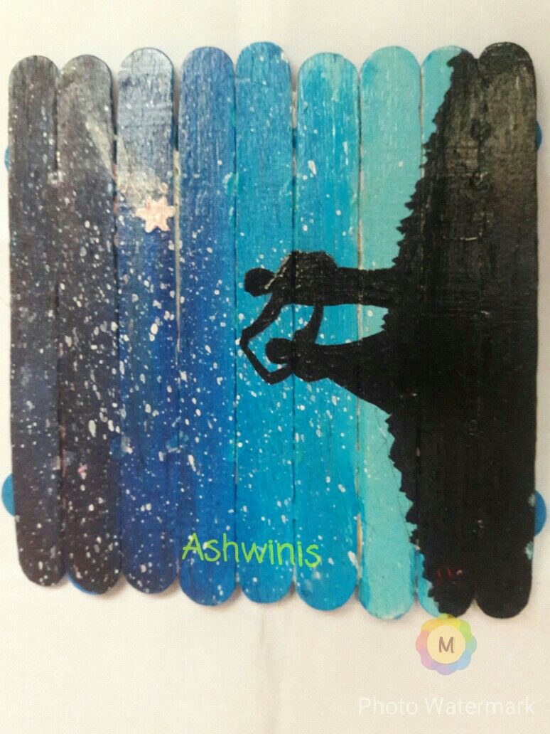 774x1032 Popsicle Painting Rukhwat Icecream Stick Painting Painting - Popsicle Painting