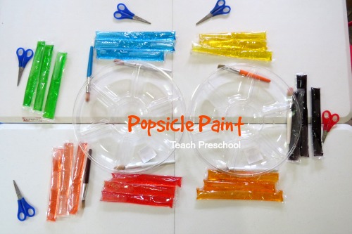 500x333 Popsicle Watercolor Paint For Preschool Teach Preschool - Popsicle Painting