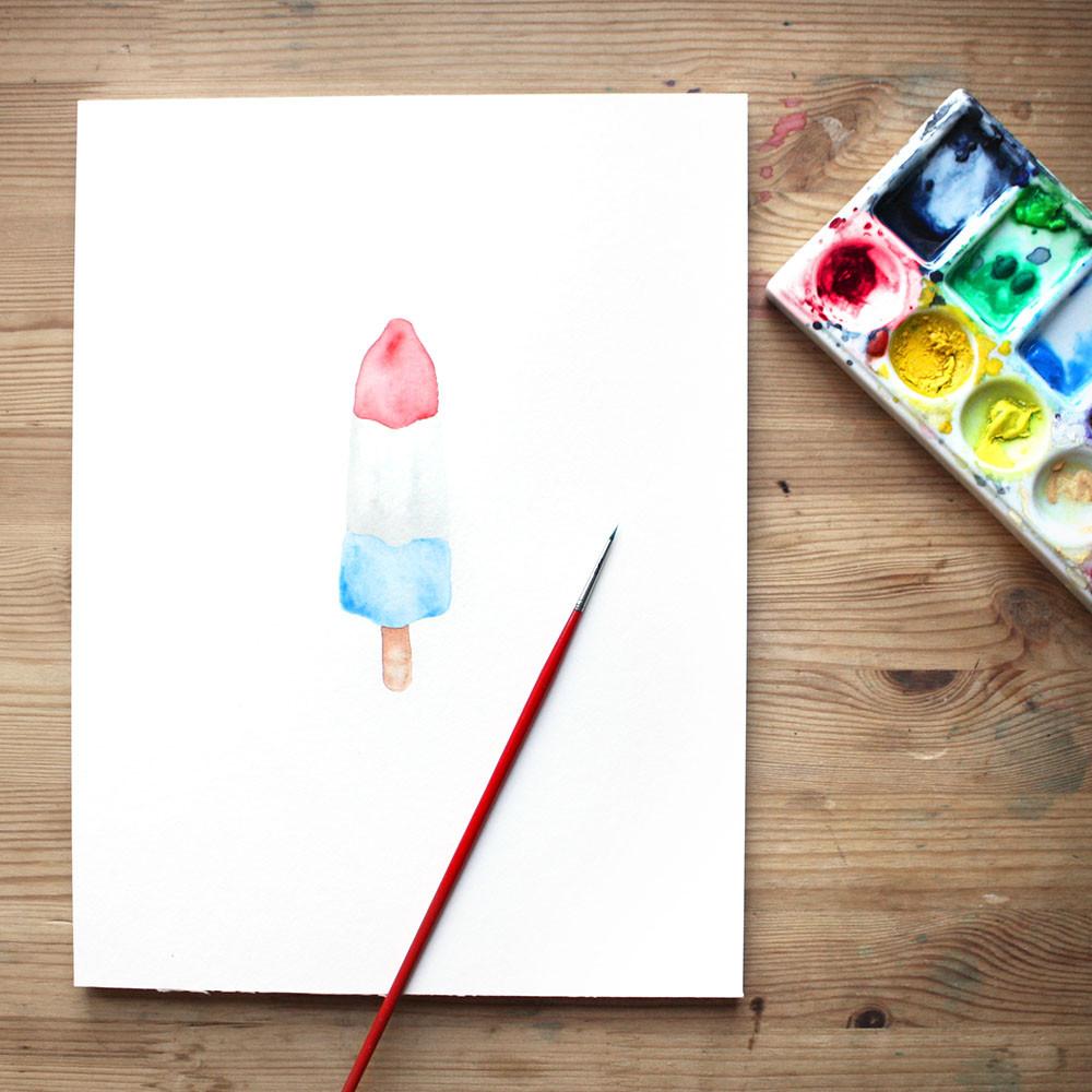 1000x1000 Watercolor Popsicle Painting Workshop Brooklyn Craft Company - Popsicle Painting