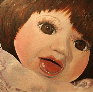 300x299 Porcelain Doll Paintings Fine Art America - Porcelain Doll Painting