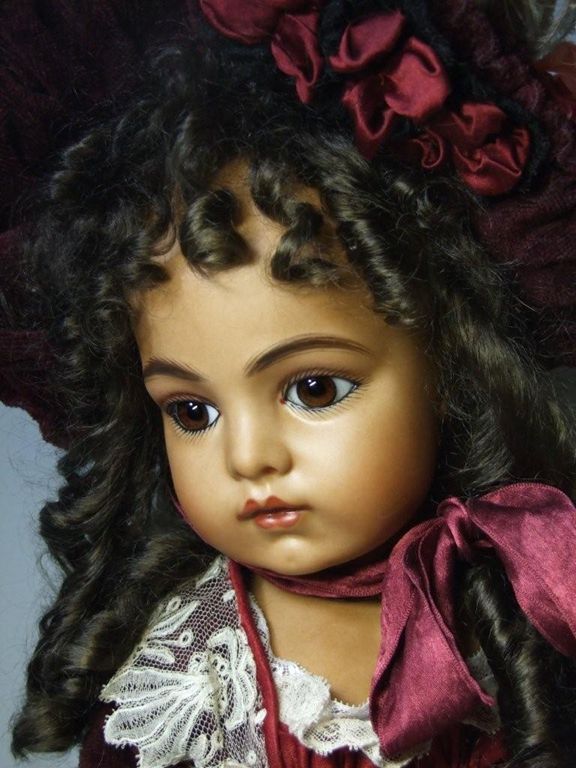 576x768 The 125 Best Antique Reproduction Dolls - Porcelain Doll Painting