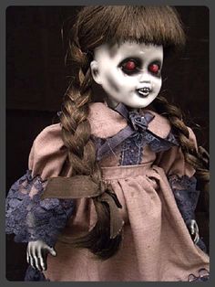 236x314 Yelda 10 Scary Spooky Ooak Hand Painted And Altered Porcelain - Porcelain Doll Painting
