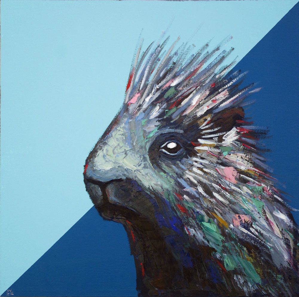 1000x995 Weekend Warrior Animal Artist Art Wildlife Will Eskridge Will - Porcupine Painting