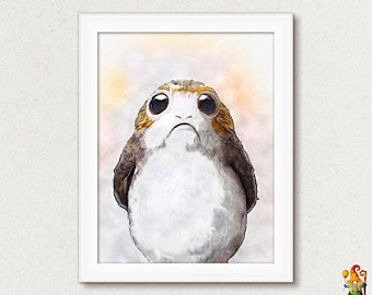 340x270 Porg Art Etsy - Porg Painting