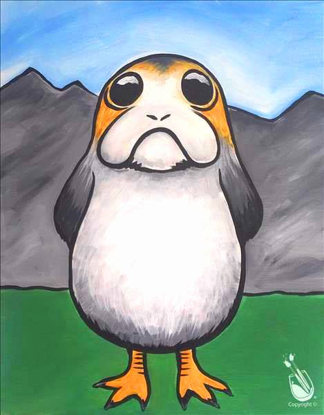 469x600 Star Wars Paint A Porg! - Porg Painting